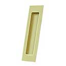 Deltana [FP7178U3] Solid Brass Pocket Door Flush Pull - Rectangular - Polished Brass - 7" L