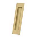 Deltana [FP7178U4] Solid Brass Pocket Door Flush Pull - Rectangular - Brushed Brass - 7" L