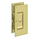 Deltana [SDL60U3] Solid Brass Pocket Door Privacy Lock - Polished Brass - 6" L