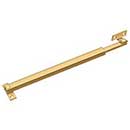 Deltana [FCA12CR003] Solid Brass Window Casement Stay Adjuster - Tension - Polished Brass (PVD) Finish - 12&quot; L