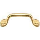 Deltana [WP27CR003] Solid Brass Window Sash Pull - Utility - Polished Brass (PVD) Finish - 6" L