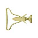 Deltana [SDH193U3] Solid Brass Interior Shutter Bullet Catch - Plate Mount - Polished Brass Finish - 2 1/2&quot; L