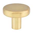 Elements [105BG] Die Cast Zinc Cabinet Knob - Gibson Series - Brushed Gold Finish - 1 1/4" Dia.