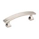 Elements [449-3SN] Die Cast Zinc Cabinet Pull Handle - Hadly Series - Standard Size - Satin Nickel Finish - 3&quot; C/C - 4&quot; L