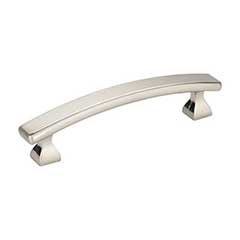 Elements [449-96SN] Die Cast Zinc Cabinet Pull Handle - Hadly Series - Standard Size - Satin Nickel Finish - 96mm C/C - 4 3/4&quot; L