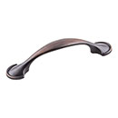 Elements [647-3DBAC] Die Cast Zinc Cabinet Pull Handle - Watervale Series - Standard Size - Brushed Oil Rubbed Bronze Finish - 3" C/C - 4 5/8" L