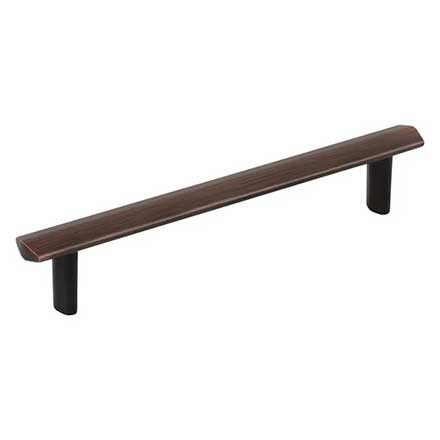 Elements [641-128DBAC] Die Cast Zinc Cabinet Pull Handle - William Series - Oversized - Brushed Oil Rubbed Bronze Finish - 128mm C/C - 6 1/4&quot; L