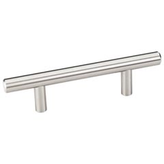 Elements [136SN] Plated Steel Cabinet Bar Pull Handle - Naples Series - Standard Size - Satin Nickel Finish - 3&quot; C/C - 5 3/8&quot; L