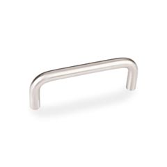 Elements [S271-3SN] Steel Cabinet Pull Handle - Torino Series - Standard Size - Satin Nickel Finish - 3&quot; C/C - 3 5/16&quot; L