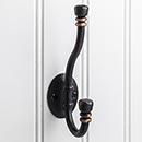 Elements [YD50-518DBAC] Die Cast Zinc Wall Hook - Double - Brushed Oil Rubbed Bronze Finish - 5 3/16&quot; L
