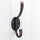 Elements [YD55-587DBAC] Die Cast Zinc Wall Hook - Double - Brushed Oil Rubbed Bronze Finish - 5 7/8" L