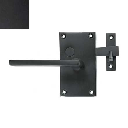 Forever Hardware [F1-400-00-BAR-RH] Solid Bronze Gate Case Latch - Square Plate - Right Hand - 5&quot; H x 2 3/4&quot; W