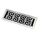 HRV Industries [07-214-C] Brass Decorative Floor Register Vent Cover - Legacy Scroll - 2&quot; x 14&quot;