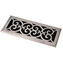 HRV Industries [06-210-C] Brass Decorative Floor Register Vent Cover - Scroll - 2" x 10"