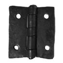 Hammered Hinges [107G.15] Wrought Iron Cabinet Butt Hinge - 1 3/8&quot; W x 1 1/2&quot; H