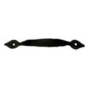 Hammered Hinges [301.07] Wrought Iron Cabinet & Drawer Pull - Heart Ends - 5" Centers - 7" Long