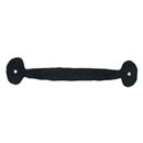 Hammered Hinges [306.07] Wrought Iron Cabinet &amp; Drawer Pull - Bean Ends - 5&quot; Centers - 7&quot; Long