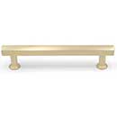 Hapny Home [M565-SB] Solid Brass Cabinet Pull Handle - Mod Series - Oversized - Satin Brass Finish - 5&quot; C/C - 6 1/4&quot; L