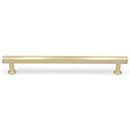 Hapny Home [M566-SB] Solid Brass Cabinet Pull Handle - Mod Series - Oversized - Satin Brass Finish - 8&quot; C/C - 9 1/4&quot; L