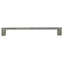 Hapny Home [R510-WN] Solid Brass Cabinet Pull Handle - Ribbed Series - Oversized - Weathered Nickel Finish - 8" C/C - 8 5/8" L
