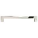 Hapny Home [TW545-PN] Solid Brass Cabinet Pull Handle - Twist Series - Oversized - Polished Nickel Finish - 8" C/C - 8 9/16" L