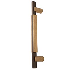 Hardware International [01-212-CE] Solid Bronze Appliance/Door Pull Handle - Edge Series - Champagne / Espresso Finish - 12&quot; C/C - 14 3/8&quot; L