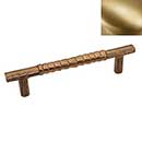 Hardware International [10-105-SB] Solid Brass Cabinet Pull Handle - Oversized - Natural Series - Satin Brass Finish - 5&quot; C/C - 6 3/8&quot; L