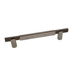Hardware International [01-203-PE] Solid Bronze Cabinet Pull Handle - Standard Sized - Edge Series - Platinum / Espresso Finish - 3&quot; C/C - 4 3/8&quot; L