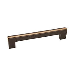 Hardware International [02-103-EC] Solid Bronze Cabinet Pull Handle - Standard Sized - Angle Series - Espresso / Champagne Finish - 3&quot; C/C - 3 1/2&quot; L