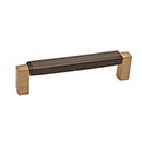Hardware International [03-103-CE] Solid Bronze Cabinet Pull Handle - Standard Sized - Angle Series - Champagne / Espresso Finish - 3&quot; C/C - 3 1/8&quot; L