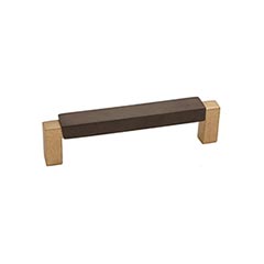 Hardware International [03-206-CE] Solid Bronze Cabinet Pull Handle - Oversized - Angle Series - Champagne / Espresso Finish - 6&quot; C/C - 6 1/2&quot; L