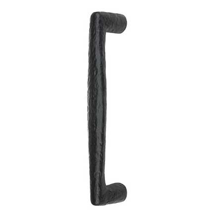 Iron Valley [T-81-117-8] Cast Iron Door Pull Handle - Textured Bar - Flat Black FInish - 8&quot; C/C - 9 1/8&quot; L