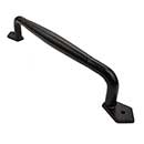 Iron Valley [T-81-107-14] Cast Iron Gate Pull Handle - Round - Flat Black Finish - 14&quot; L