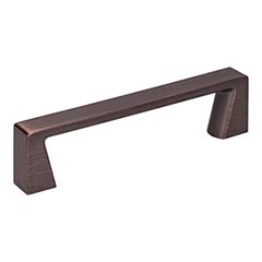 Jeffrey Alexander [177-96DBAC] Die Cast Zinc Cabinet Pull Handle - Standard Sized - Boswell Series - Brushed Oil Rubbed Bronze Finish - 96mm C/C - 4 1/4&quot; L