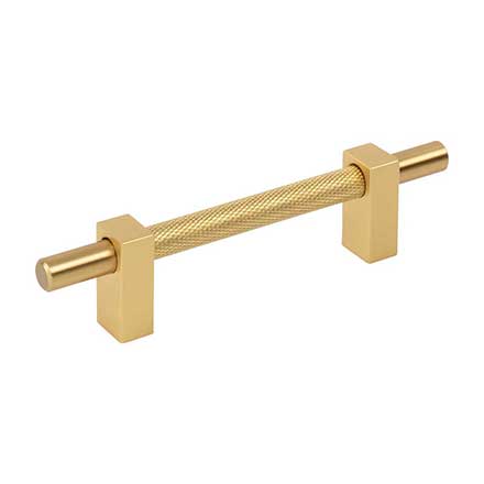 Jeffrey Alexander [498-96BG] Steel Cabinet Pull Handle - Standard Sized - Larkin 3 Series - Brushed Gold Finish - 96mm C/C - 6 1/8&quot; L