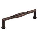 Jeffrey Alexander [686-128DBAC] Die Cast Zinc Cabinet Pull Handle - Oversized - Southerland Series - Brushed Oil Rubbed Bronze Finish - 128mm C/C - 5 3/8" L