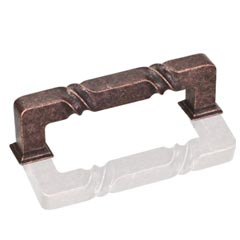 Jeffrey Alexander [602-96DMAC] Die Cast Zinc Cabinet Pull Handle - Tahoe Series - Standard Size - Distressed Oil Rubbed Bronze Finish - 96mm C/C - 4 1/2&quot; L