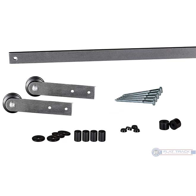 Leatherneck Hardware [2021-9005] Lightweight Rolling Cabinet Door Hardware Kit