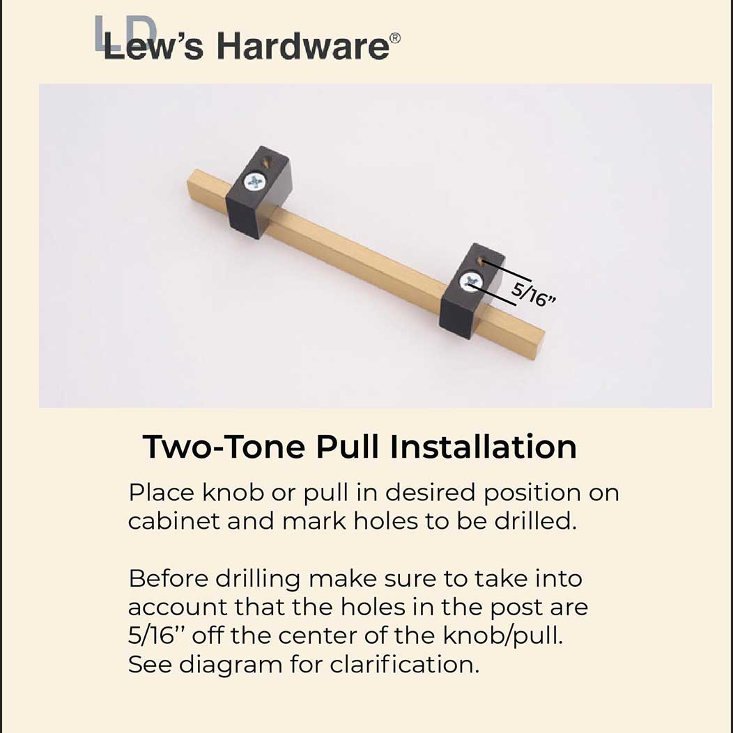 Two-Tone Series Handle Installation