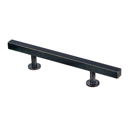 Lew&#39;s Hardware [61-103] Solid Brass Cabinet Pull Handle - Square Bar Series - Standard Size - Oil Rubbed Bronze Finish - 3&quot; &amp; 96mm C/C - 7&quot; L