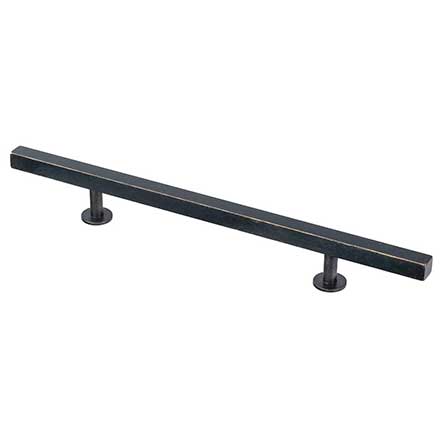 Lew&#39;s Hardware [61-104] Solid Brass Cabinet Pull Handle - Square Bar Series - Oversized - Oil Rubbed Bronze Finish - 6&quot; C/C - 10 1/2&quot; L