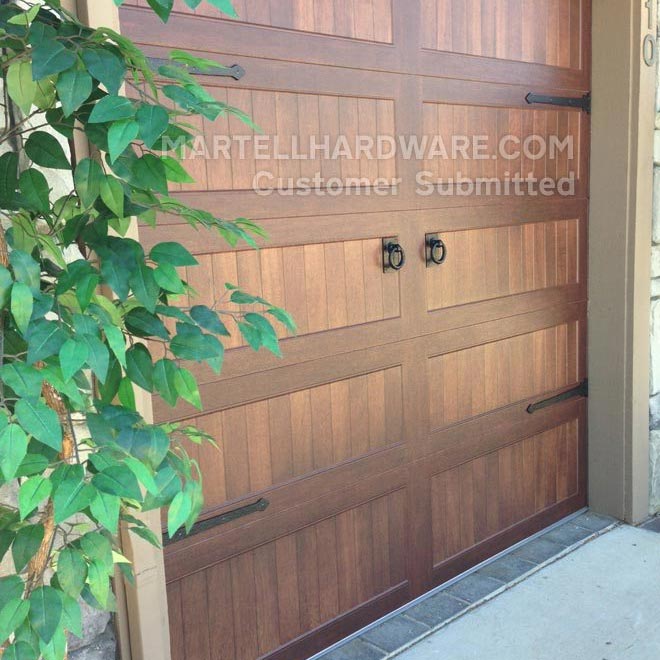 Lynn Cove Foundry Cast Aluminum Garage Door Decorative Hardware Kit - Colonial Style