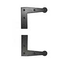Lynn Cove Foundry [EHLSSFH] Stainless Steel Shutter Faux L Hinge - Suffolk Style - Flat Black - Pair