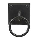 Lynn Cove Foundry [R100SS] Stainless Steel Shutter Ring Pull - Plate Mount - Flat Black - 1 7/8&quot; Dia.
