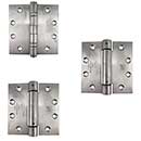 PBB Architectural [PBB45KIT-01-630] Stainless Steel Self Closing Gate Butt Hinge Pack - 3 Hinges - Brushed Finish - 4 1/2&quot; H x 4 1/2&quot; W