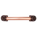 Notting Hill [NHO-500-AC-16PL] Solid Pewter/Brass Appliance/Door Pull Handle - Acanthus - Plain Bar - Antique Copper Finish - 16 1/4&quot; L