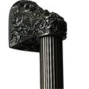 Notting Hill [NHO-500-DB-12F] Solid Pewter/Brass Appliance/Door Pull Handle - Acanthus - Fluted Bar - Dark Brass Finish - 12 1/4&quot; L