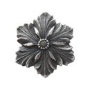 Notting Hill [NHK-125-AP] Solid Pewter Cabinet Knob - Opulent Flower - Antique Pewter Finish - 1 5/8&quot; Dia.
