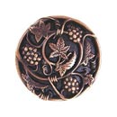 Notting Hill [NHK-129-AC] Solid Pewter Cabinet Knob - Grapevines - Antique Copper Finish - 1 5/16&quot; Dia.