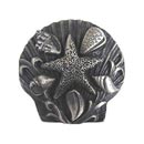 Notting Hill [NHK-134-AP] Solid Pewter Cabinet Knob - Seaside Collage - Antique Pewter Finish - 1 5/16&quot; Dia.